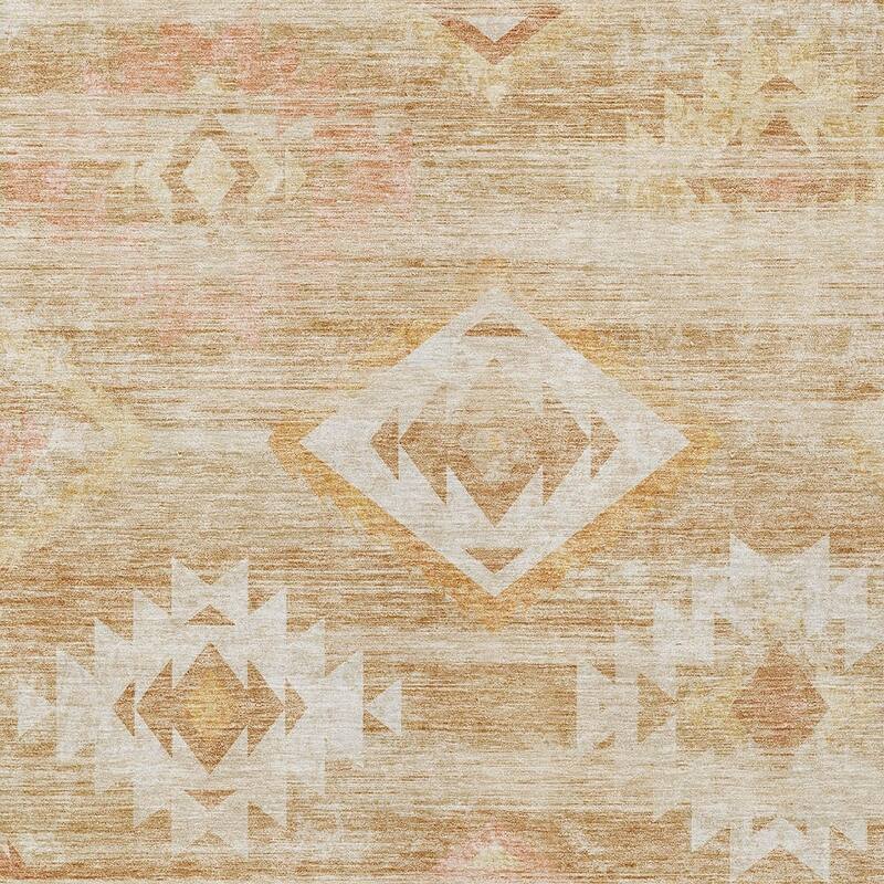HomeRoots Southwestern Transitional Rectangle Outdoor Rug