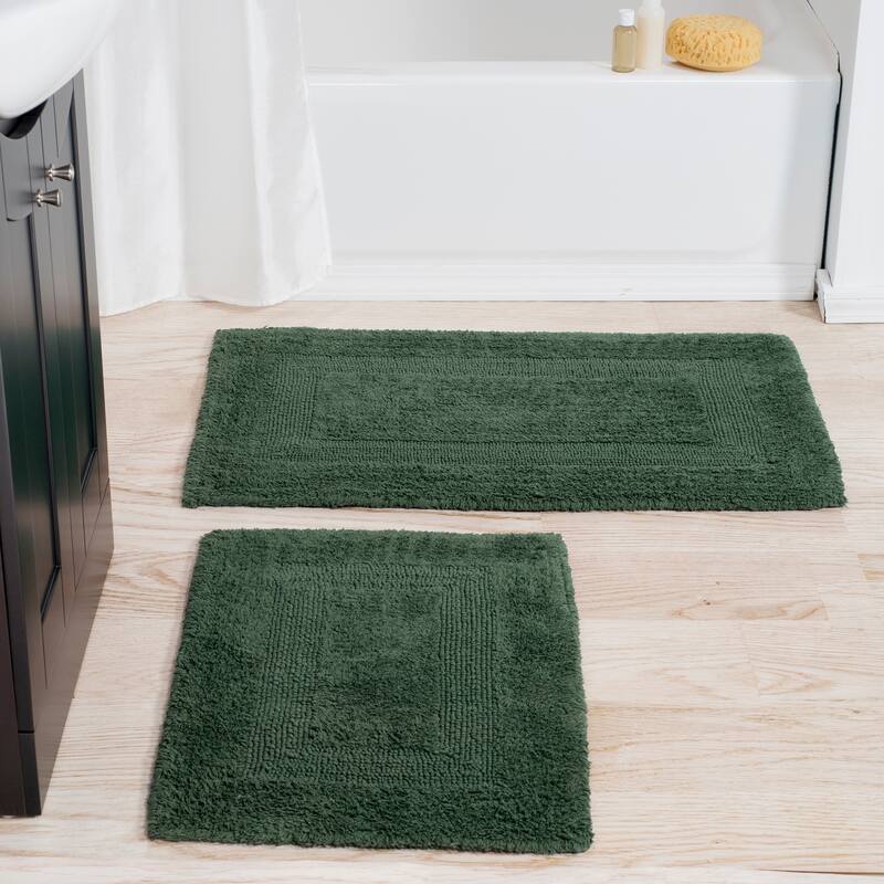 Bathroom Rugs - Cotton Bathroom Mat Set by Lavish Home