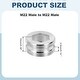 preview thumbnail 26 of 26, Faucet Aerator Adapter, Male to Male Brass Faucet Adapter with Washer for Kitchen Bathroom Sink Water Filter - Silver M22 Male to M22 Male, 10mm Length