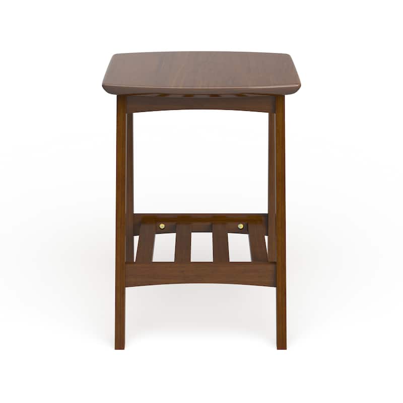Carson Carrington Karkkila Mid-century Modern Scandinavian Style Dark Walnut End Table