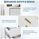preview thumbnail 5 of 12, Garvee Modern 3 Drawers Sofaside End Table Chairside Table Set of 2 with Gold Handle for Living Room