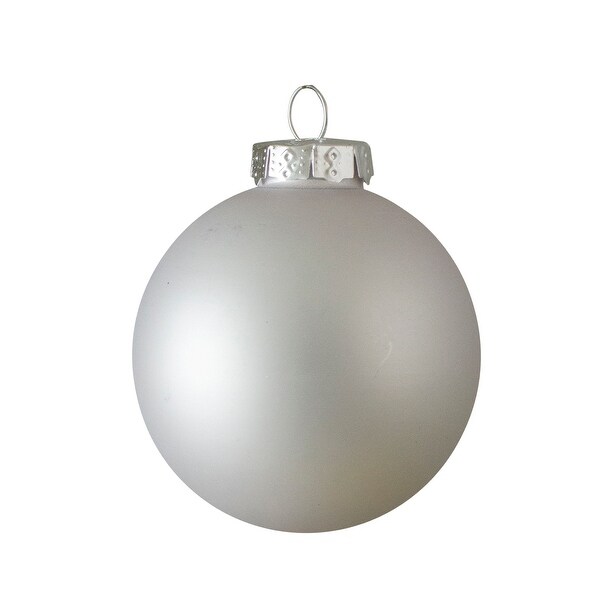 silver matte christmas ornaments
