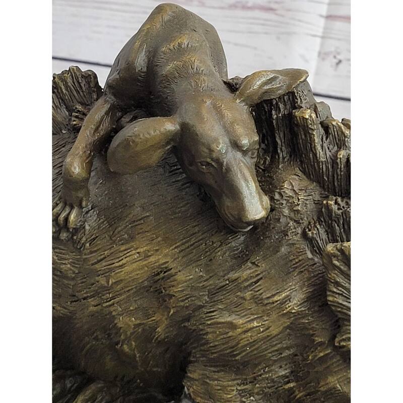 Boar Attacked By Wild Dogs Hot Cast Bronze Sculpture Statue Art By Lecourtier