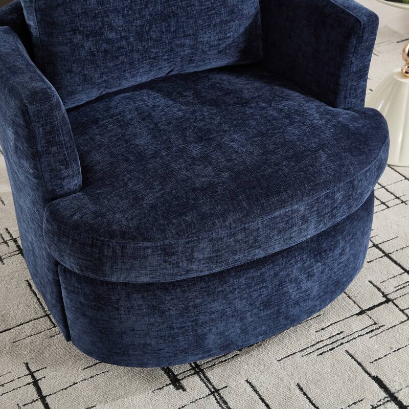 Swivel Chair, Metal 360 Degree Rotating Chassis, Easy To Assemble