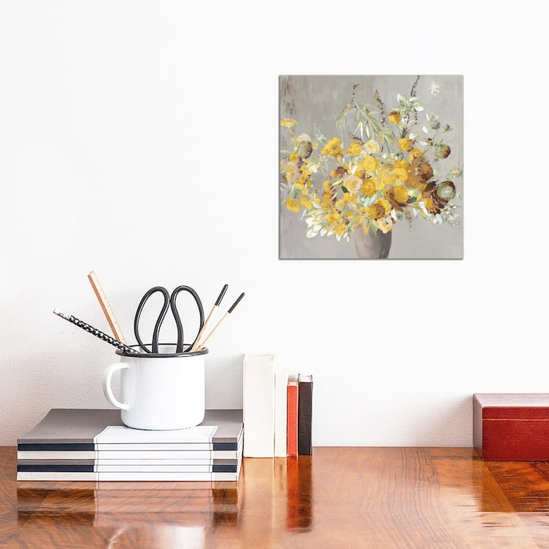 iCanvas "Summer Yellow Bouqet" by Asia Jensen Canvas Print - 12x12x0.75