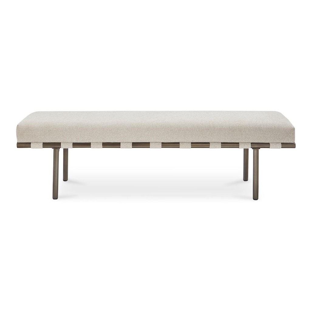 NADAAL STUDIOS Olivian, Dining Bench With Performance Fabric - 69"W x18"D x20"H