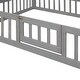 preview thumbnail 25 of 34, Merax Wood House Bed with Fence and Door