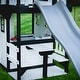 preview thumbnail 12 of 14, Backyard Discovery Canyon Creek White Cedar Wood Swing Set, Wave Slide - 17'0" x 13'5"