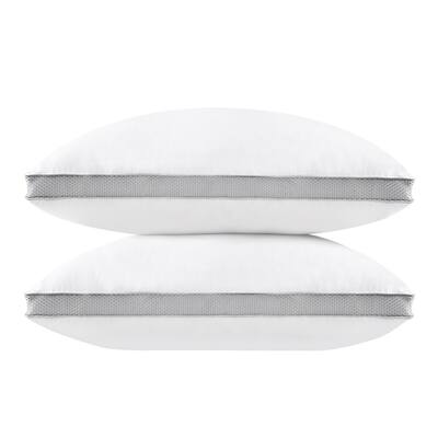 Premium Plush Pillows Gusseted Pillow for Sleeping Set of 2
