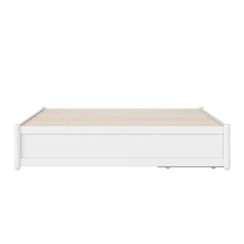 Barcelona Panel Platform Bed with Storage Drawers