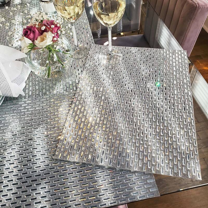Sparkles Home Rhinestone Park Avenue Placemat