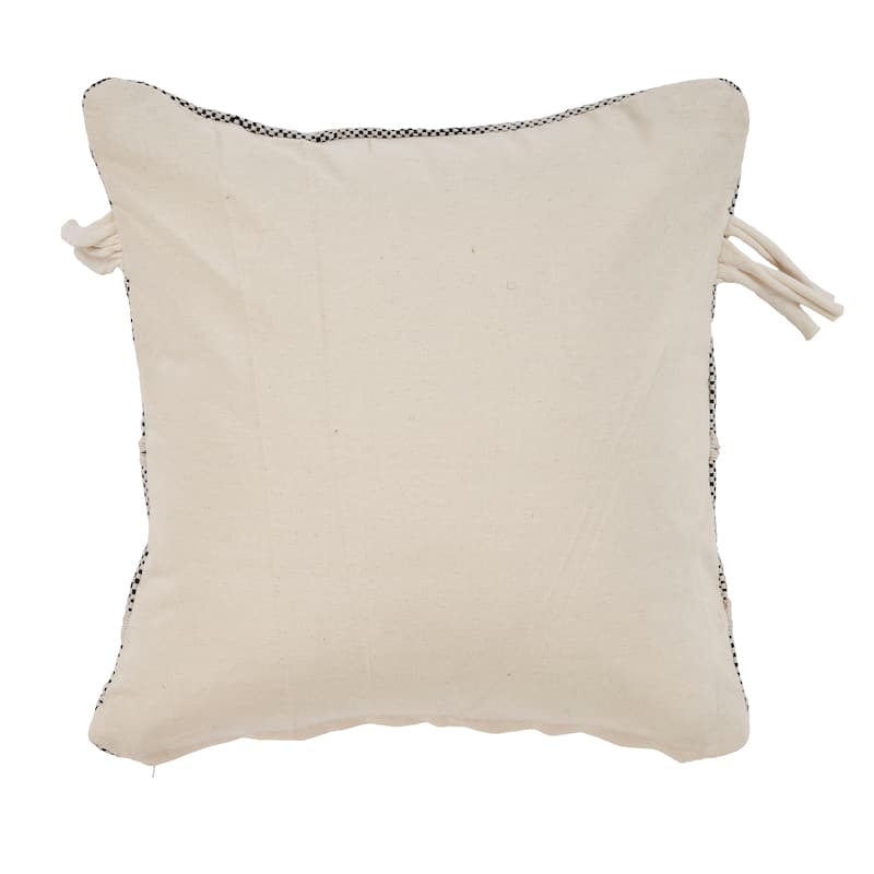Sevita Handwoven Cottage Cotton Indoor Throw Pillow 20 inch