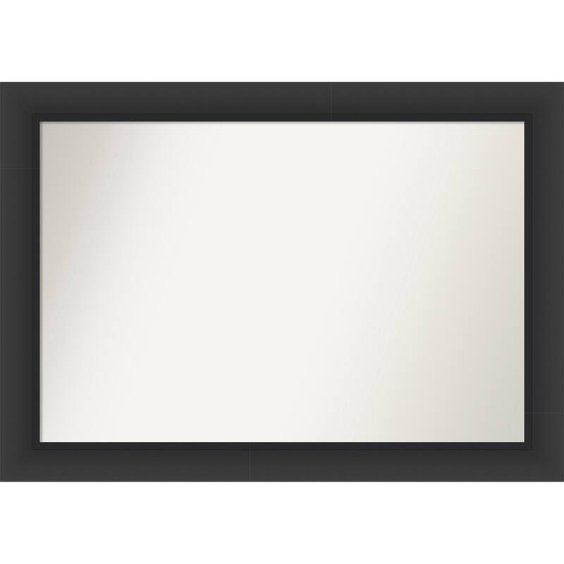 Sloped Non-Beveled Framed Bathroom Vanity Wall Mirror