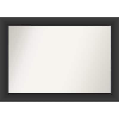 Sloped Non-Beveled Framed Bathroom Vanity Wall Mirror