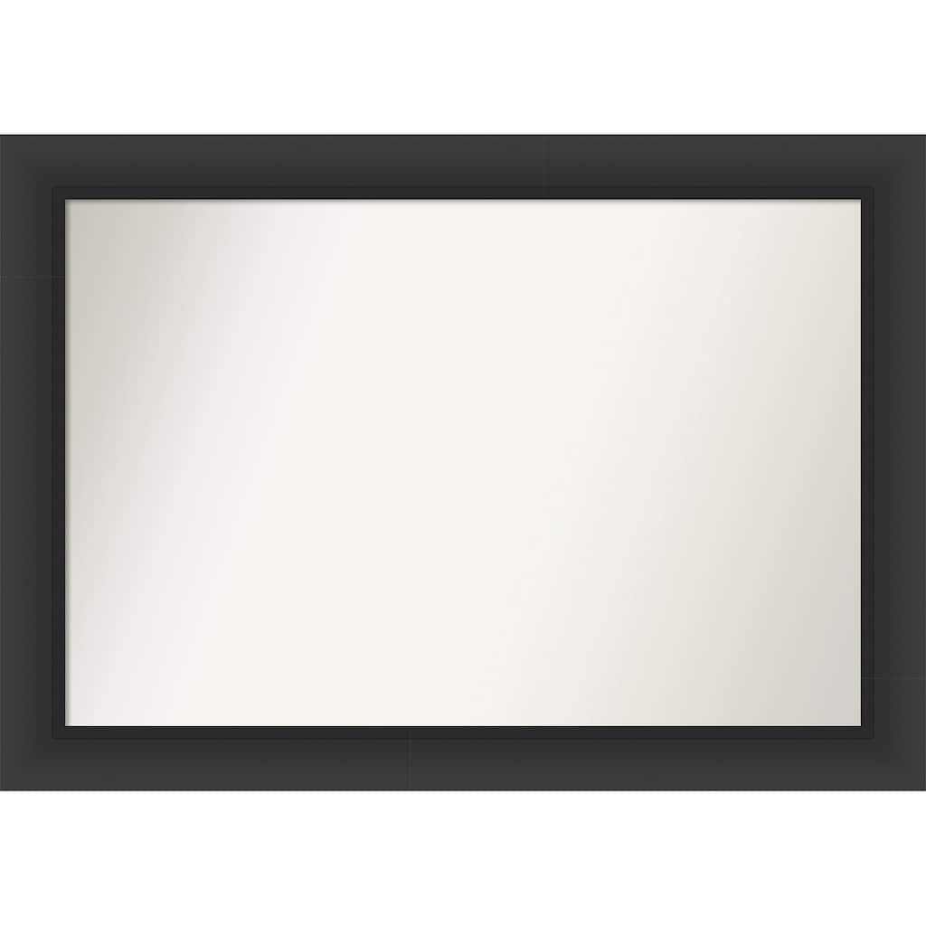 Sloped Non-Beveled Framed Bathroom Vanity Wall Mirror