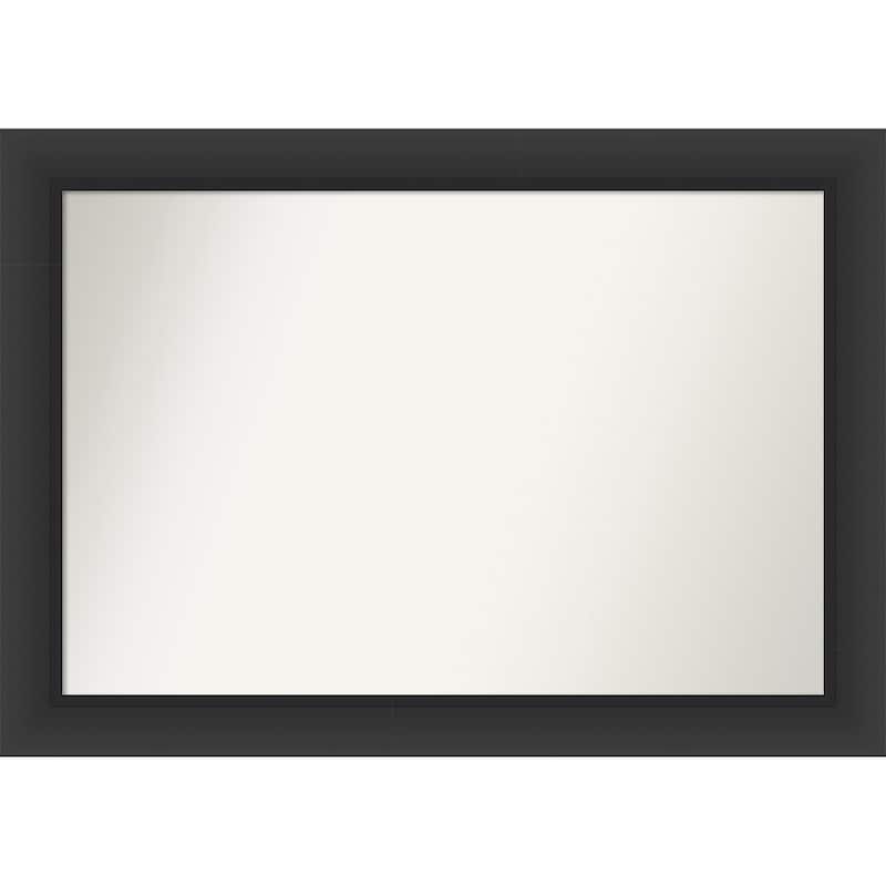 Sloped Non-Beveled Framed Wall Mirror