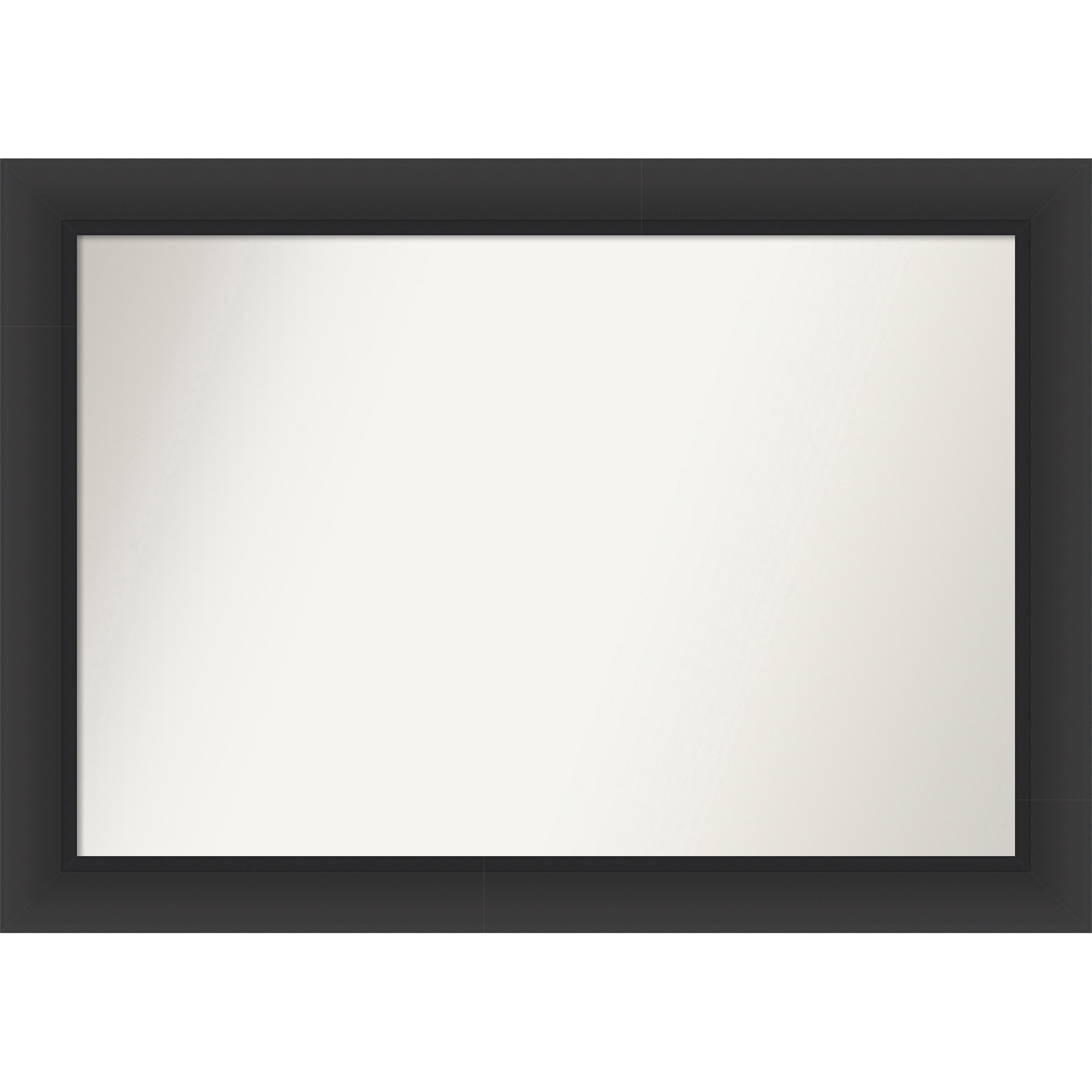 Sloped Non-Beveled Framed Wall Mirror