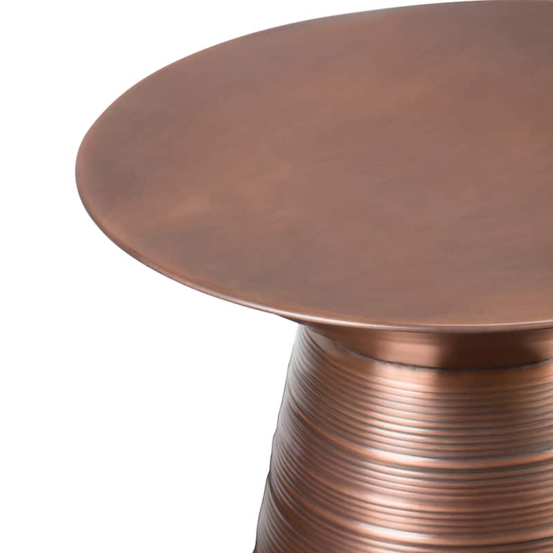 WYNDENHALL Bernhardt Industrial 18 inch Wide Metal Accent Side Table, Fully Assembled