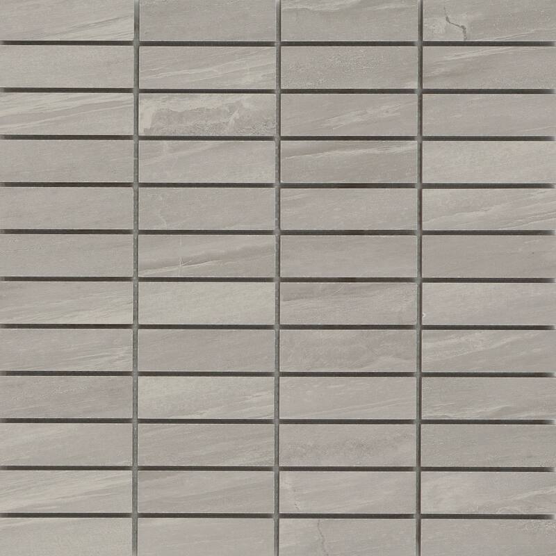 Emser Tile Technique - 12" x 12" Rectangle Linear Mosaic Floor and