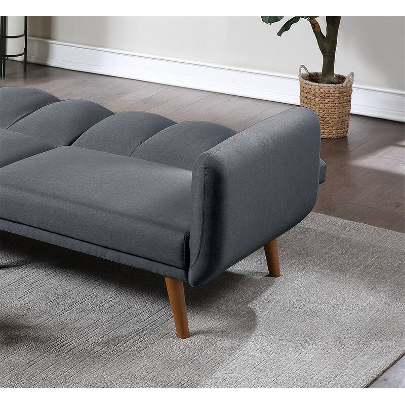 Sofa Convertible Bed with Wooden Legs for Living Room