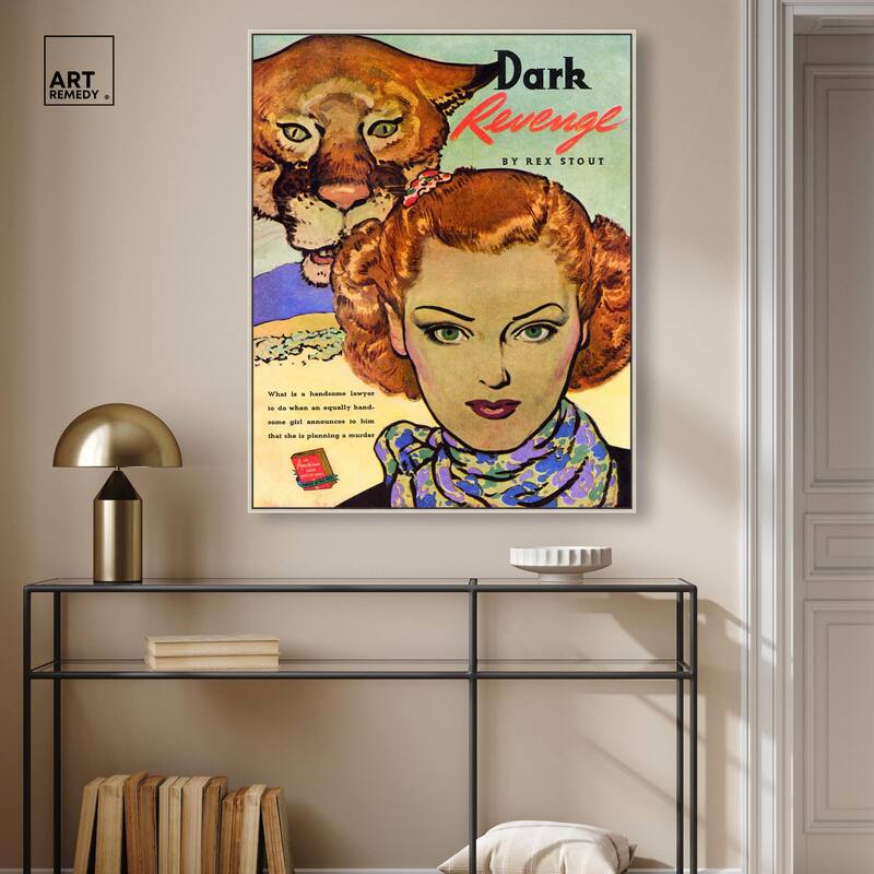 Dark Revenge Book 1939 Canvas by Art Remedy