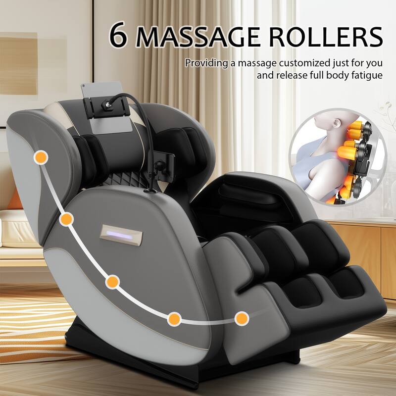 GDFStudio - Jay Luxury Massage Chair Zero Gravity Massage Chair - Full-Body Relief & Comfort