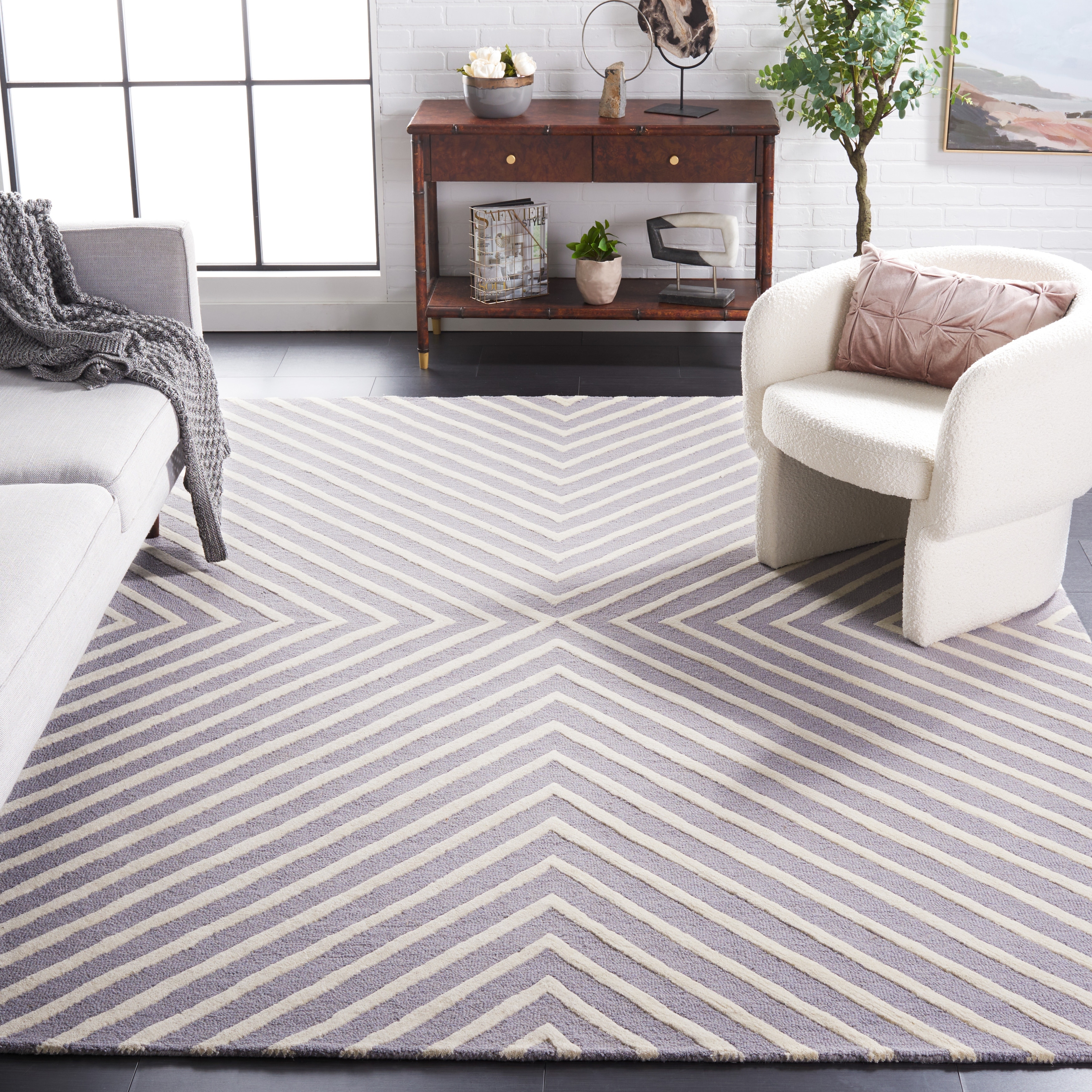 SAFAVIEH Handmade Cambridge Beke Modern Moroccan Wool Rug