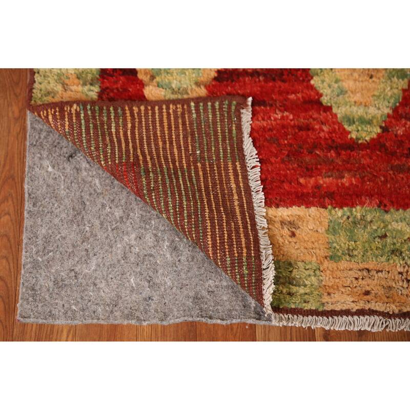 Moroccan Oriental Runner Rug Handmade Hallway Wool Carpet - 3'6" x 13'5"