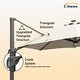 preview thumbnail 26 of 35, Clihome 11Ft Solar Tube Light Aluminum Patio Umbrella with Base
