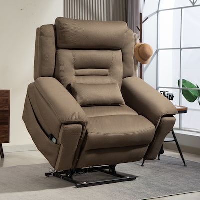 Flagship Dual Motor 28" W Oversized Power Lift Recliner Chair