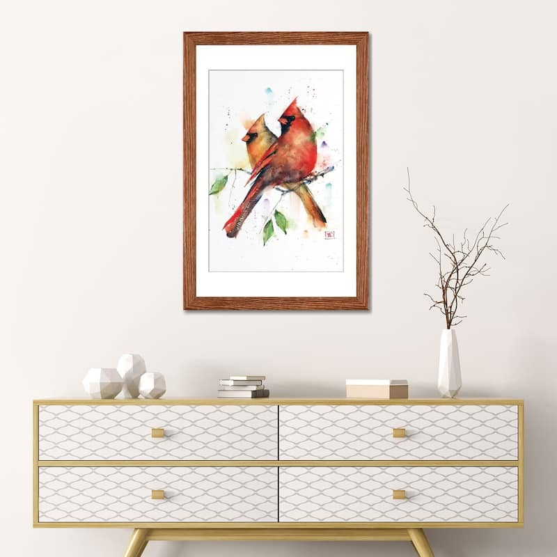 iCanvas "Cardinal Pair" by Dean Crouser