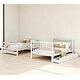 preview thumbnail 6 of 17, Full Over Full Bunk Bed with Storage Drawers and Shelves, Convertible Staircase Bunk Beds with Guardrails,No Box Spring Required