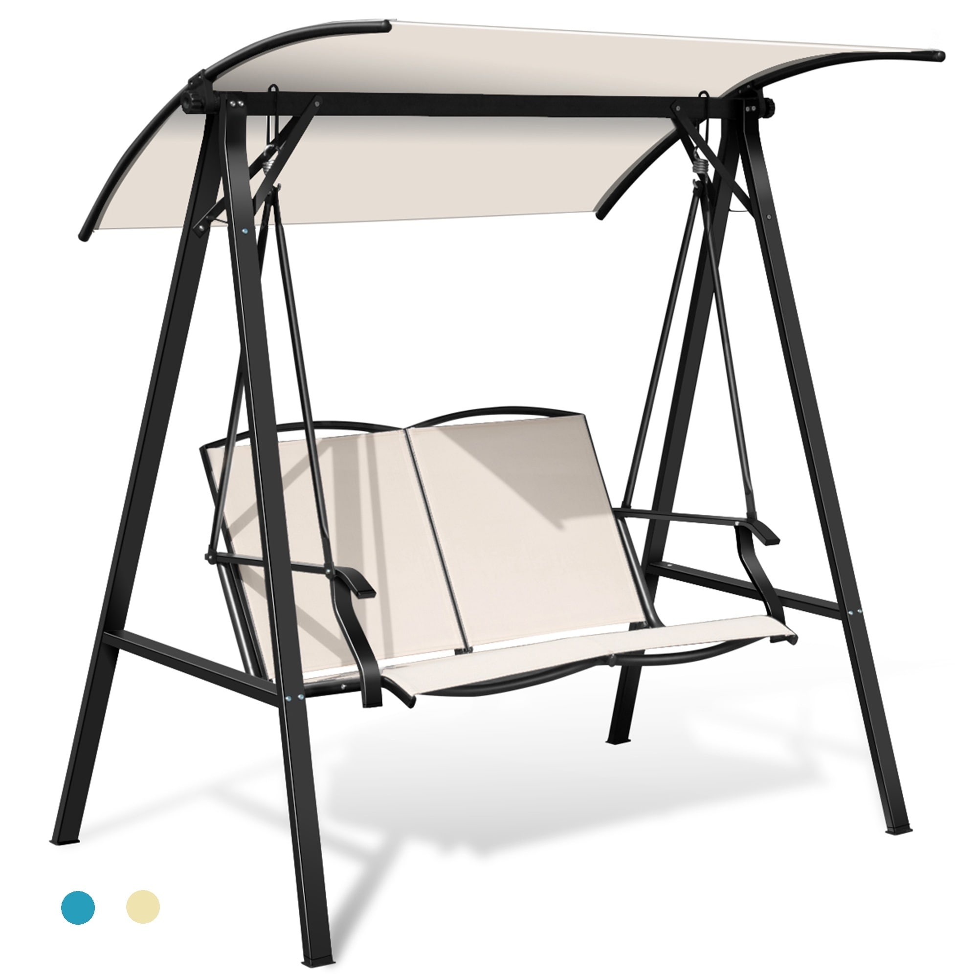 2 seater swing with canopy on sale