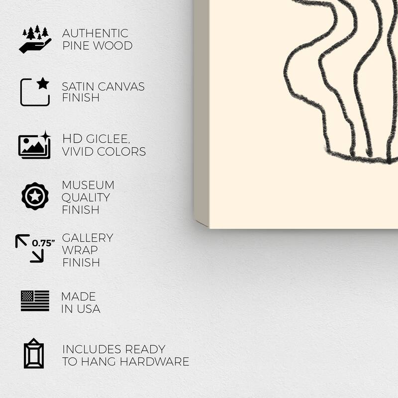 Wynwood Studio Canvas Abstract Pebbles from the River Orange and Pastel Orange Modern & Contemporary Wall Art Canvas Print