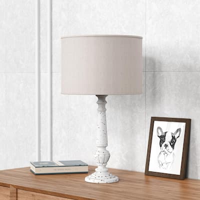 Rustic Table Lamp Bedside Nightstand Lamp Set of 2