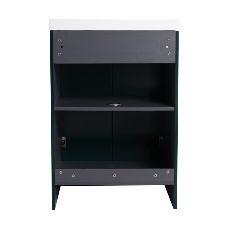 ARTCHIRLY 24/30/36 Inch Bathroom Vanity with Sink, Freestanding Bathroom Vanity with Soft Close Door and Adjustable Shelf