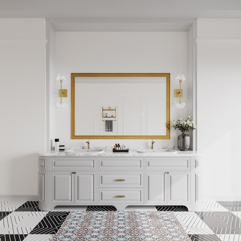 Vincenzina 2-light Modern Gold Sconce Dimmable Wall Torchiere with UL