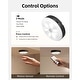 preview thumbnail 4 of 4, EZVALO Puck Light Wireless Motion Sensor with Remote-RGB-6 Pack-Black - Black