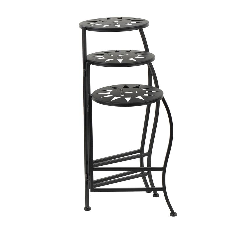 Metal Indoor Outdoor 3 Tier Floral Plantstand