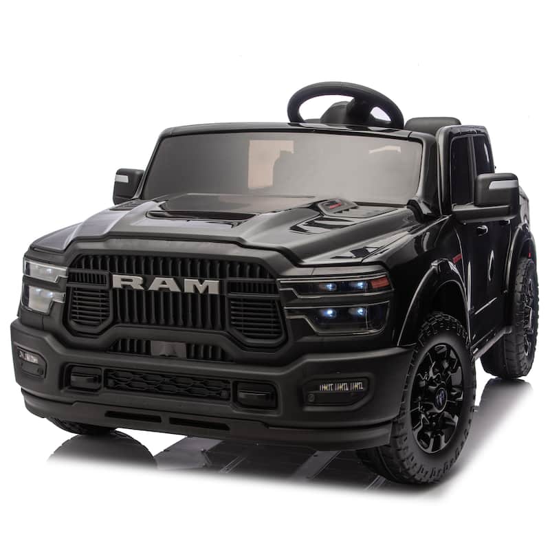 24V 160W Officially Licensed Dodge RAM 2500 Design 2-seater Kids Ride On Truck, W/ Remote Control, W/2WD&4-Wheel Suspension