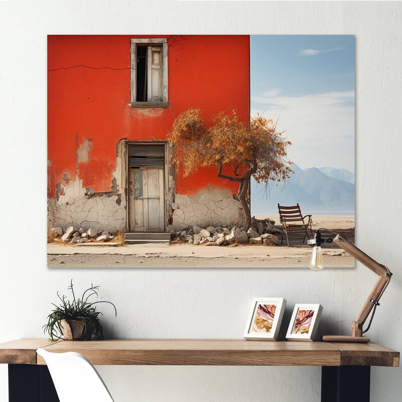 Designart "Travel Photo Hidden Gems I" Old House Canvas Art Print