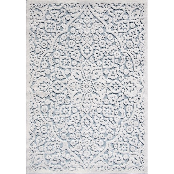 High-Lo Subtle Traditional Indoor/Outdoor Area Rug - Bed Bath & Beyond ...