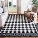 preview thumbnail 1 of 30, SAFAVIEH Handmade Chelsea Marlee French Country Wool Rug 8' x 10' - Black/Ivory - Rectangle
