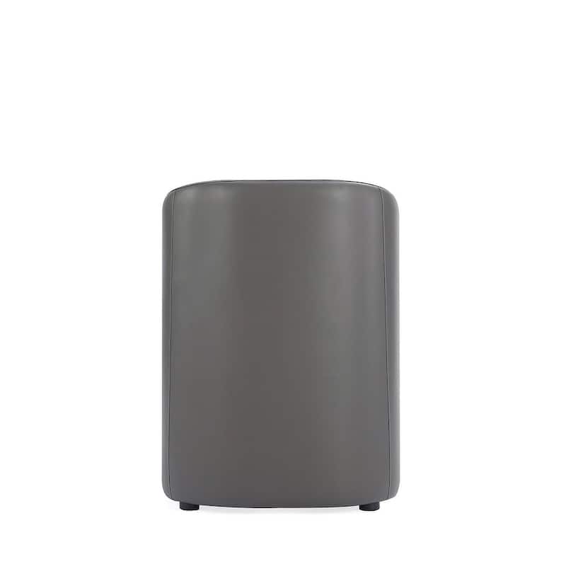Manhattan Comfort Anna Modern Round Faux Leather Dining Armchair