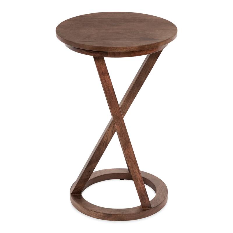 Kate and Laurel Aja Modern Wood Accent Table