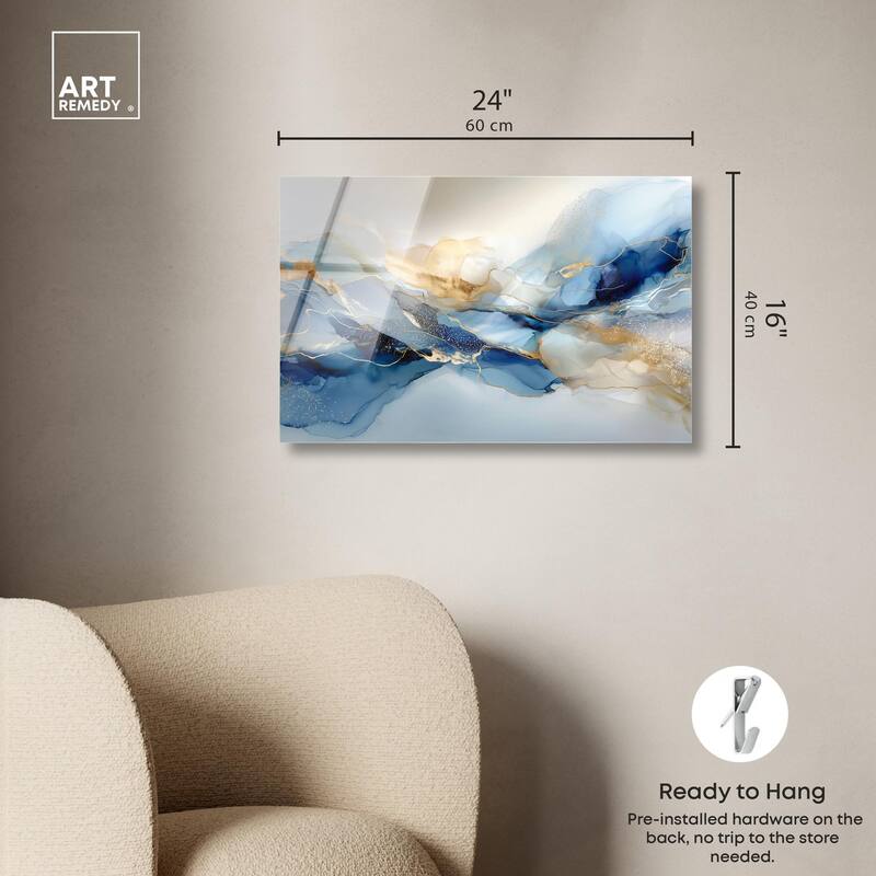 Postmodern Flow I Acrylic by Art Remedy, Ready to Hang