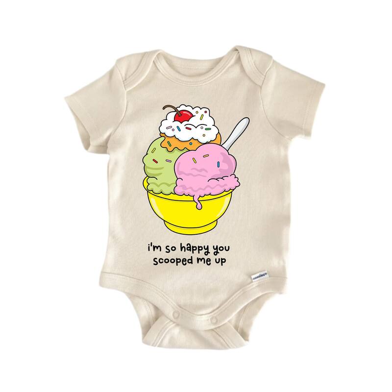 You Scooped Me Up Best Friends Bff Bestie Valentine's Day - Baby Boy Girl Bodysuit - Natural - Newborn