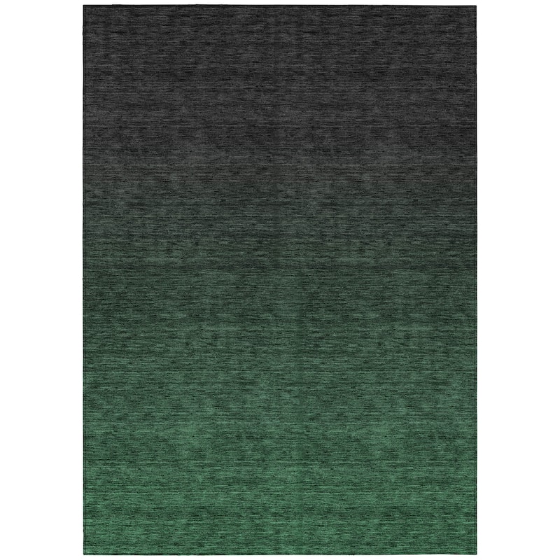 Machine Washable Indoor/ Outdoor Chantille Ombre Solid Rug