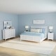 preview thumbnail 7 of 15, Simply Solid Evalie Panel Bedroom Set 5 Piece - King