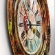 preview thumbnail 3 of 8, Designart 'People and Time Acrylic Painting' Oversized Modern Wall CLock